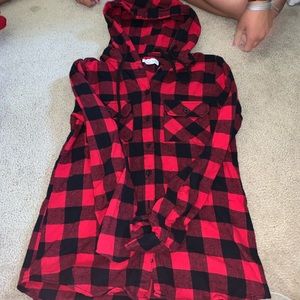 Plaid “hoodie”